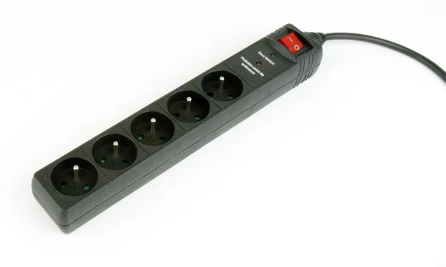 Gembird Surge Protector 5 French Sockets 3 M Black