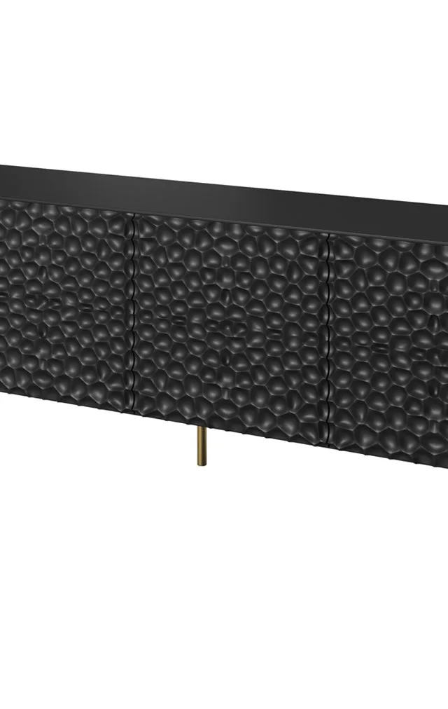 RTV HOLE Cabinet 190x40.5x59.5 Cm Matte Black