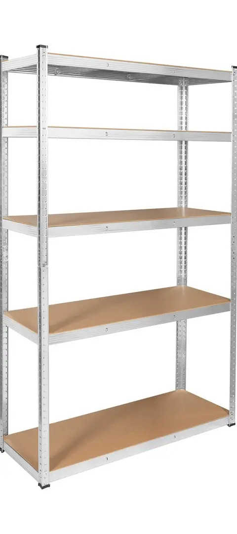Metal storage rack 205x120x45 silver Rebel