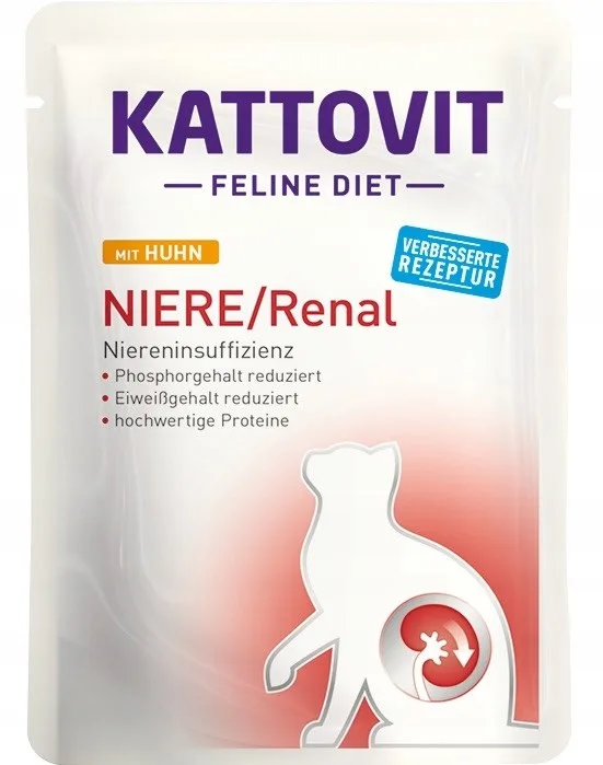 KATTOVIT Feline Diet Niere/Renal Chicken - Wet Cat Food - 85g