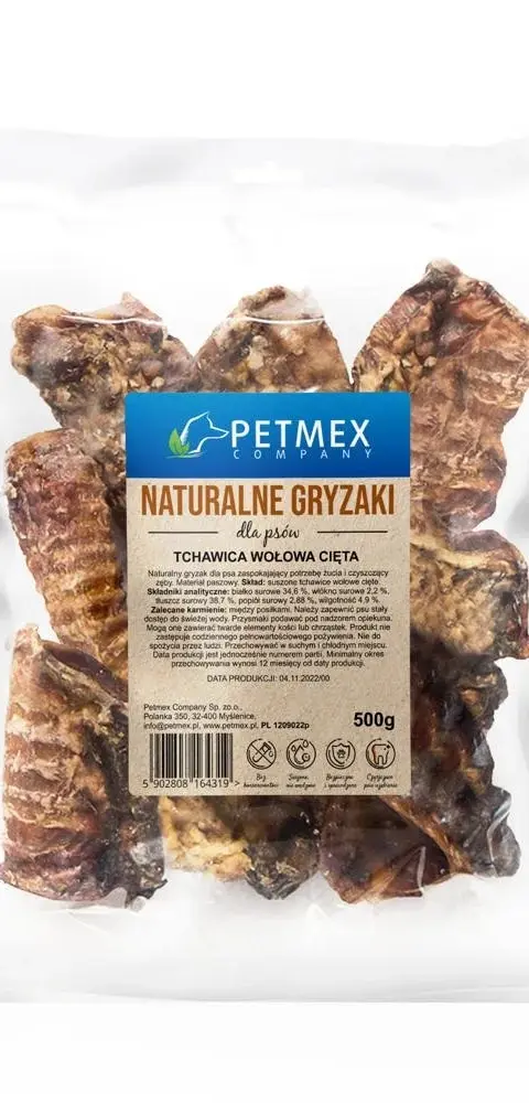 PETMEX Beef Trachea – Dog Treat – 500g
