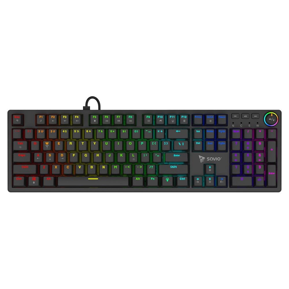 SAVIO STYX Mechanical Keyboard Outemu Red Hot Swap RGB