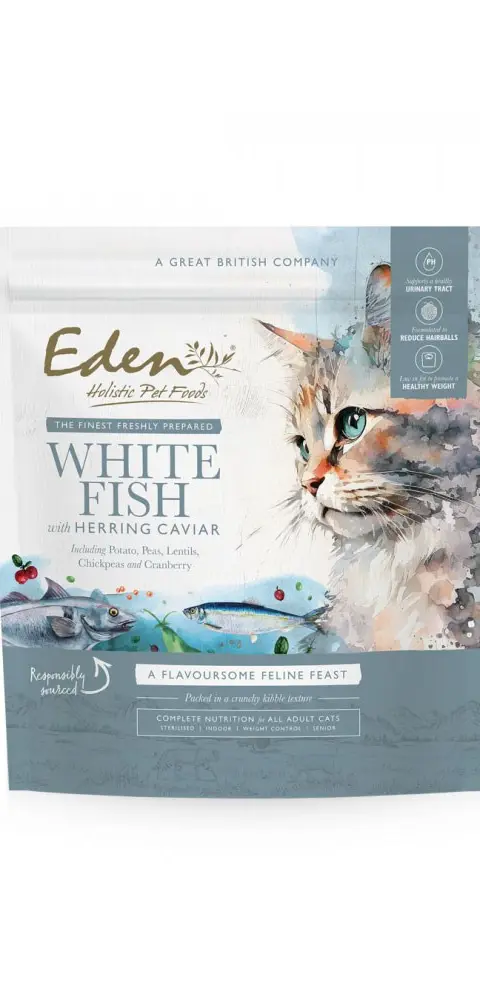EDEN White Fish With Herring Caviar - Dry Cat Food - 1.5 Kg