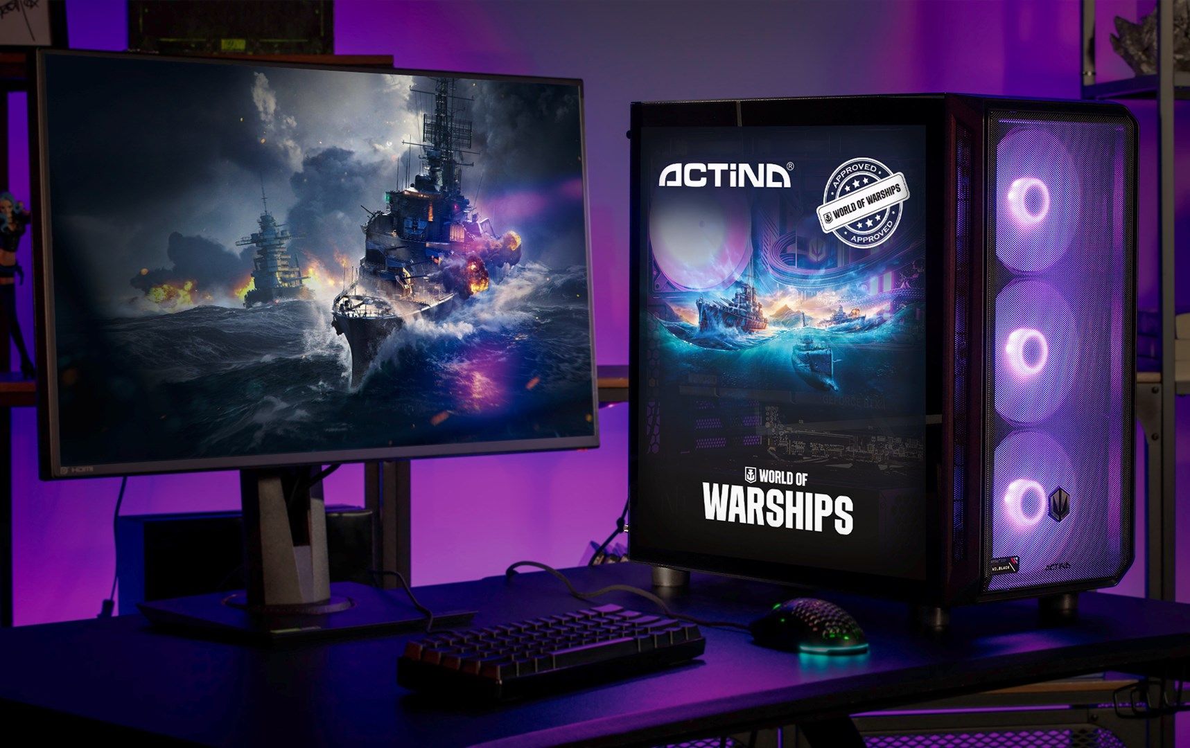 Actina 5901443426172 PC AMD Ryzen™ 7 9700X 32 GB DDR5-SDRAM 1 TB SSD AMD Radeon RX 9060 XT Windows 11 Pro Midi Tower Black