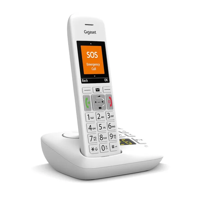 Gigaset E390A Schnurlostelefon Mit Anrufbeantworter White