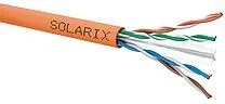 TWISTED PAIR CABLE SOLARIX CAT.6 U/UTP LSOHFR B2ca S1d1a1 Spool 500M