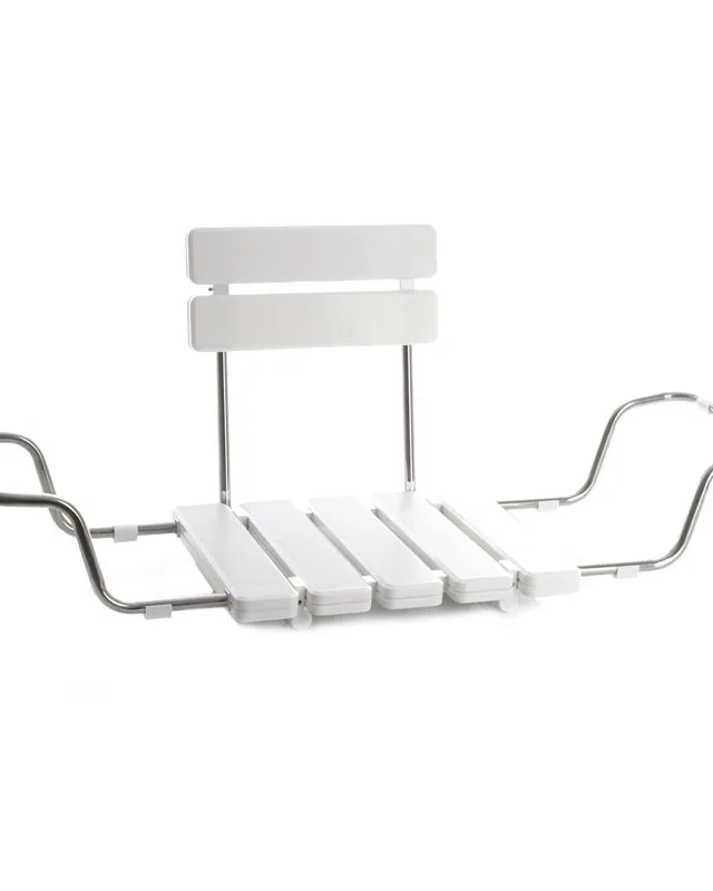 BATHROOM SEAT WITH BACK BS-03 WHITE 73–