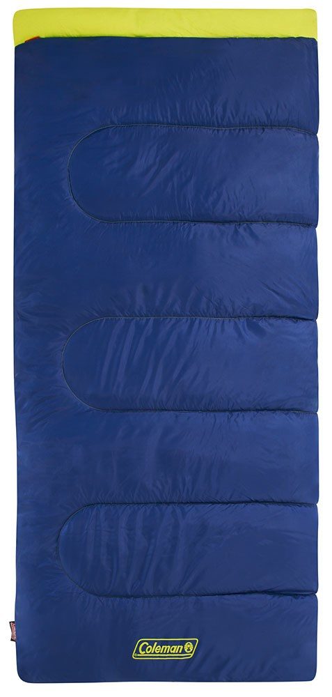 Coleman Heaton Peak 220 Adult Rectangular sleeping bag Cotton, Polyester Blue, Yellow