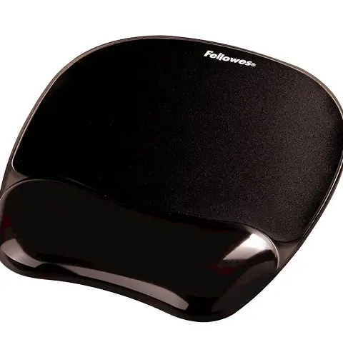 Fellowes Mauspad-Handgelenkauflage Crystal Gel Black