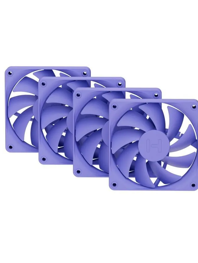 HYTE FAN- -FA12-TM-4 computer cooling system Processor 12 cm Violet 4 pc(s)