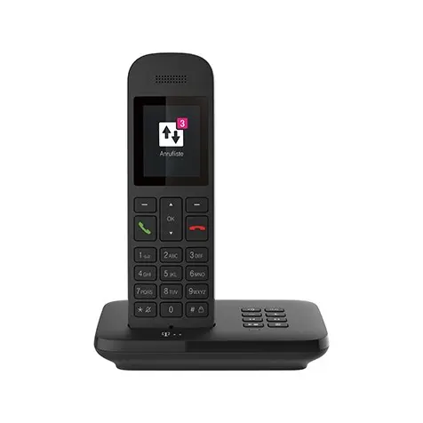 Telekom Sinus A12 Schnurlostelefon Mit Anrufbeantworter - Black