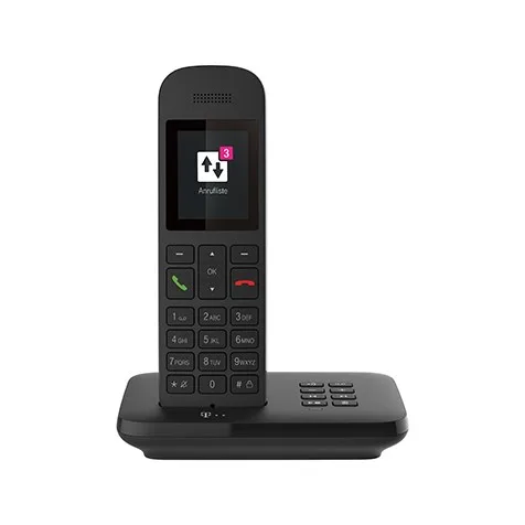 Telekom Sinus A12 Schnurlostelefon Mit Anrufbeantworter - Black