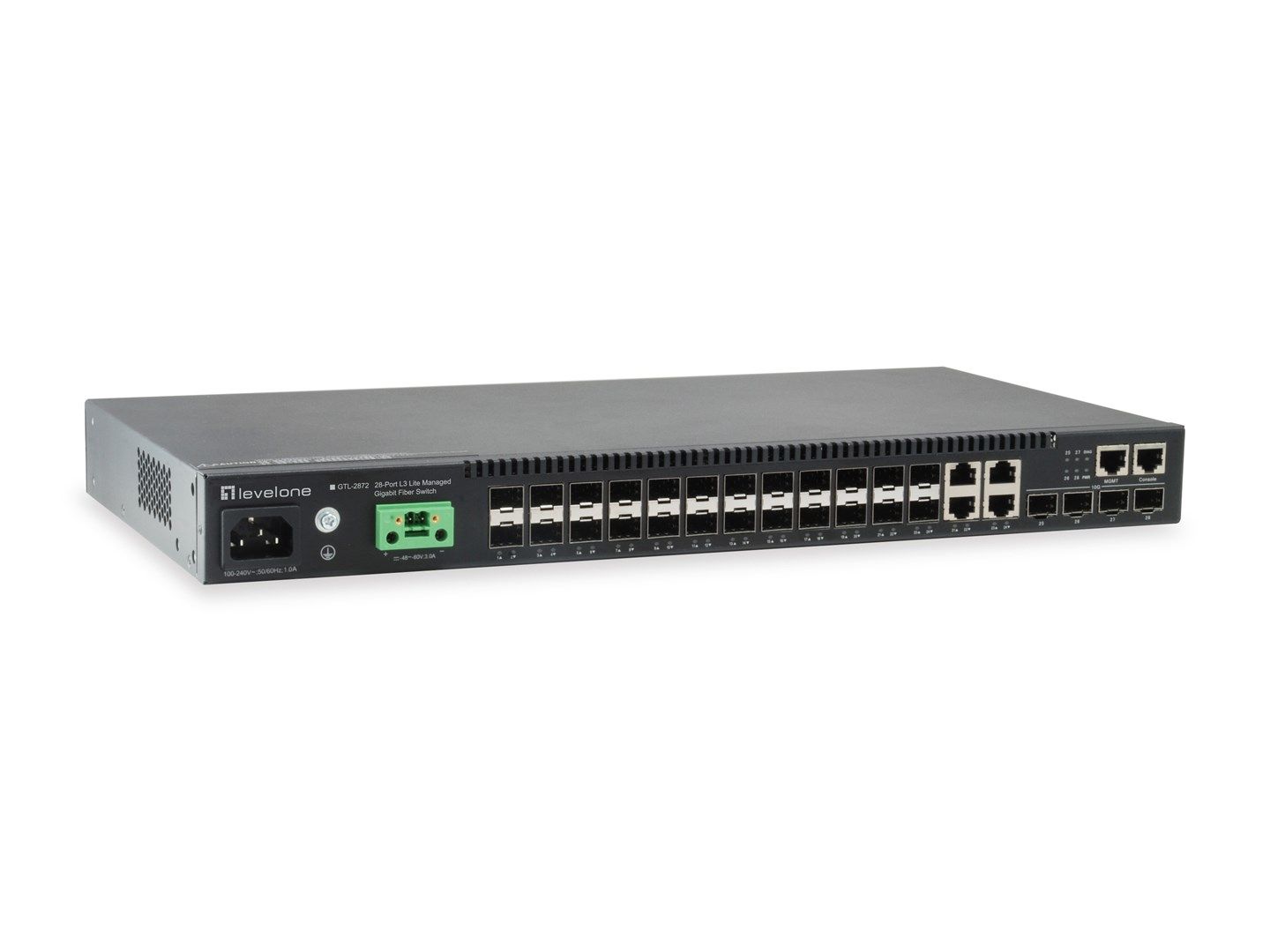 Switch 48.3cm 24x SFP GTL-2872 4xGE 4xSFP - Switch - Glasfaser (LWL)