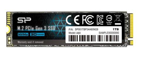 M.2 1TB Silicon Power P34A60 Intern 2280 - PCIe 3.0 X4 (NVMe)