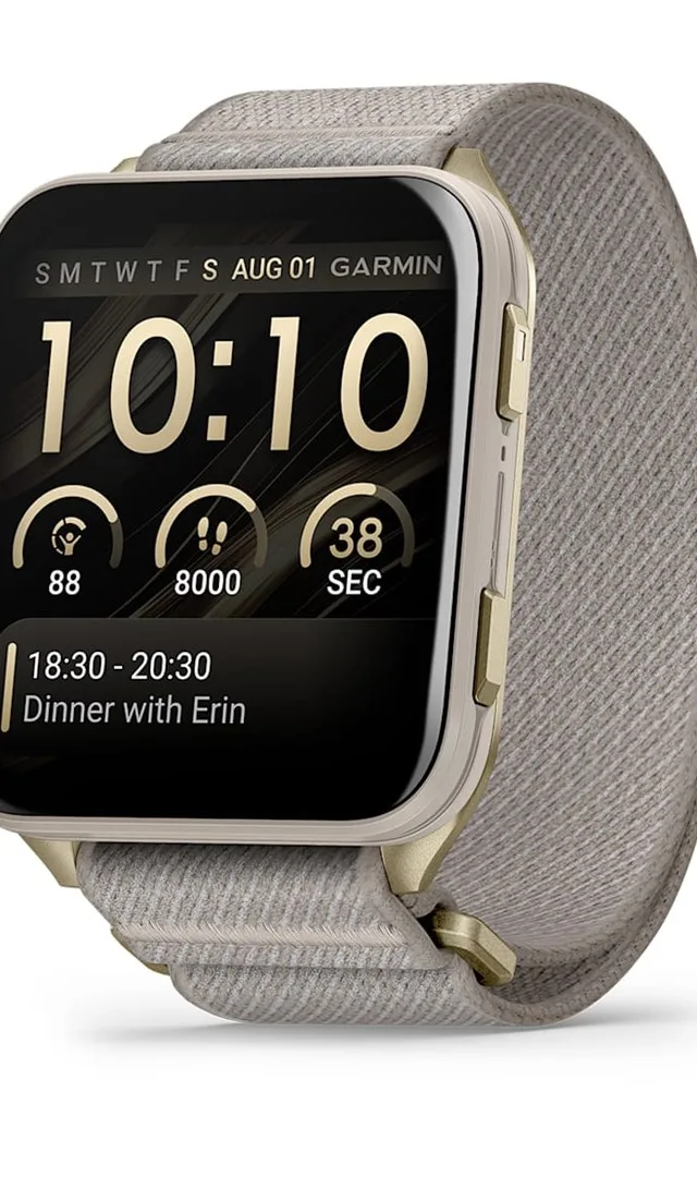 Garmin Venu X1 5.08 Cm (2 ) AMOLED Digital 448 X 486 Pixels Touchscreen Gold Titanium Wi-Fi GPS (Satellite)