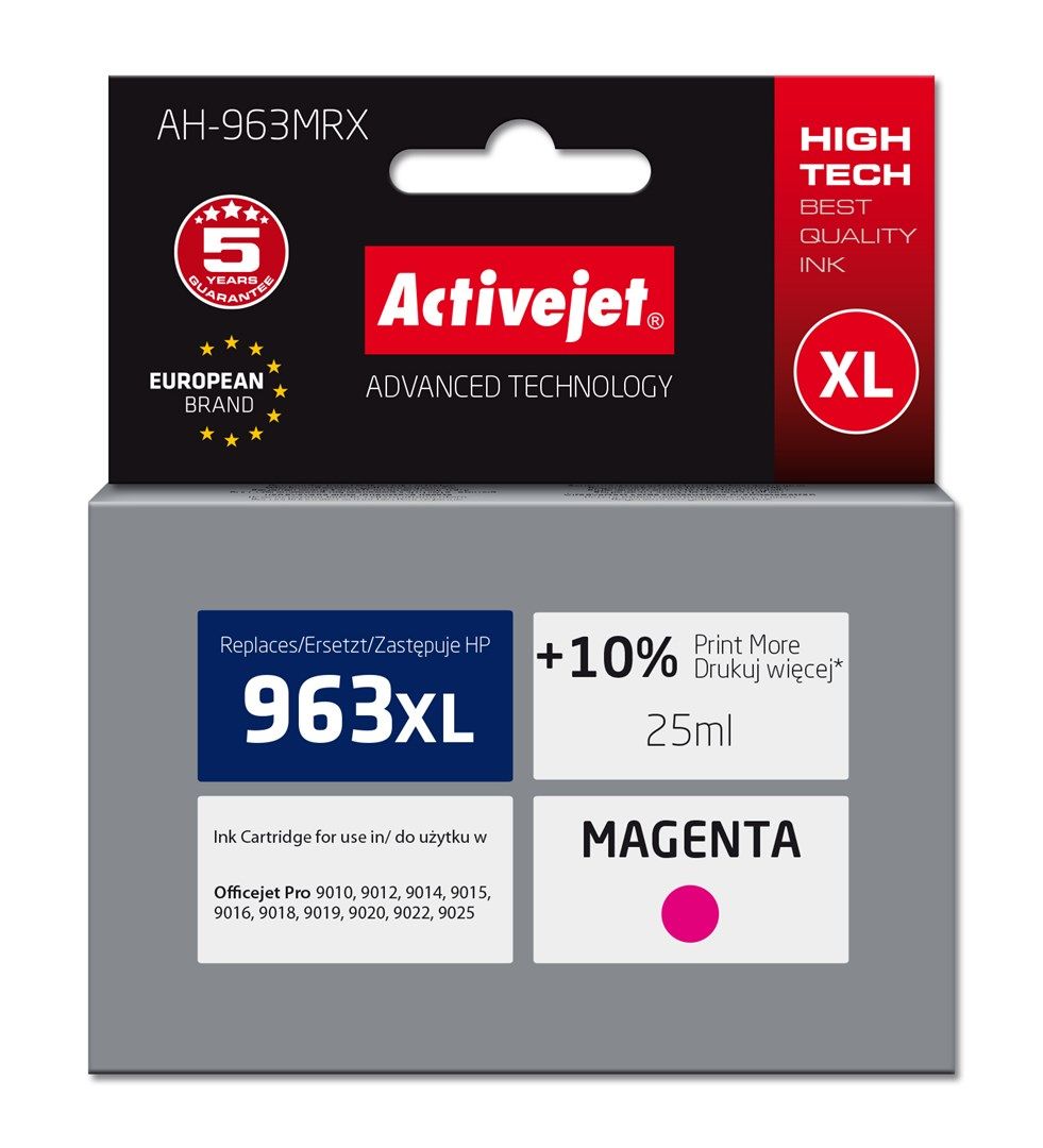 Activejet AH-963MRX Magenta Ink Cartridge