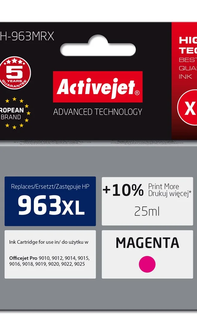 Activejet AH-963MRX Magenta Ink Cartridge