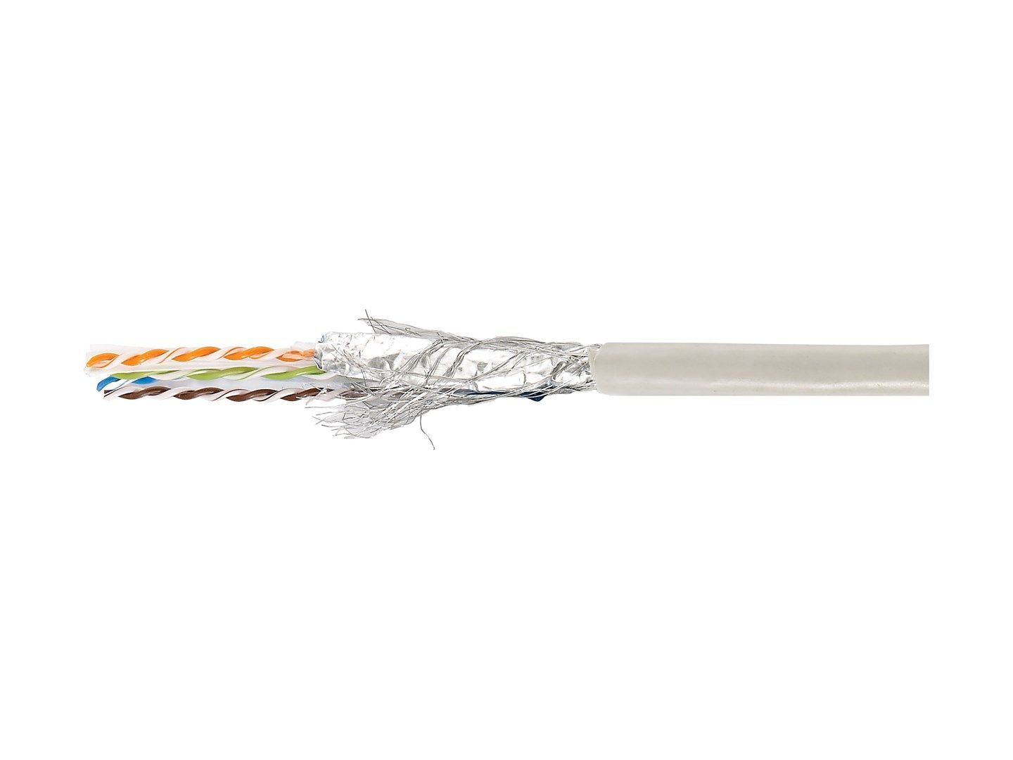 Instal.Kab Cat6 SF/UTP ECA 305.00m Grey LSZH (Speditionsversand)