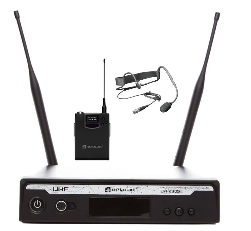 Relacart UR-230S HSAE1 - Single Wireless Set With Fitness Microphone