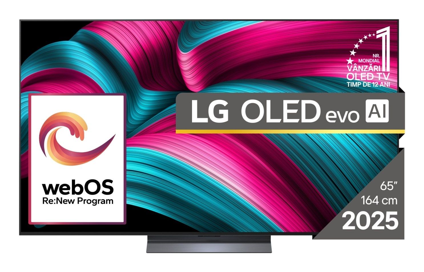 LG OLED Evo AI OLED65C51LA TV 165.1 Cm (65 ) 4K Ultra HD Smart TV Wi-Fi Black