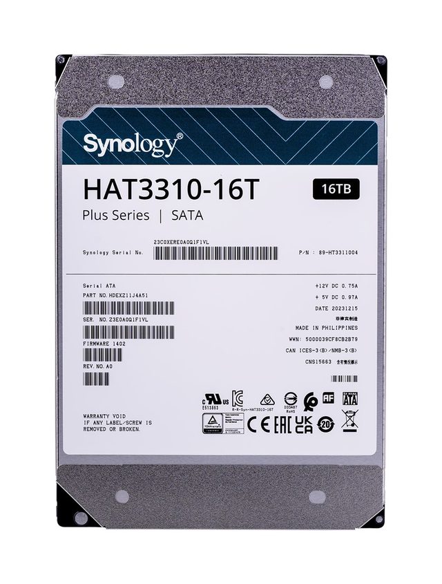 Synology HAT3310-16T 16TB SATA HDD - NAS Hard Drive