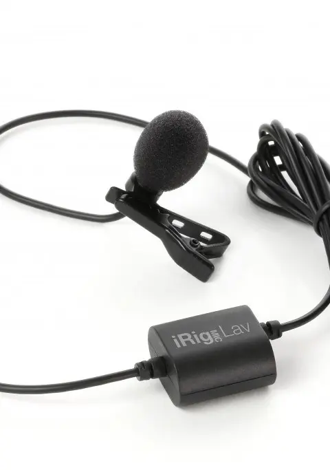 IK Multimedia IRig Mic Lav Black Clip-On Microphone