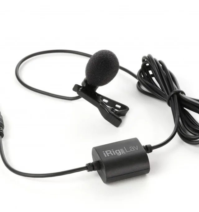 IK Multimedia IRig Mic Lav Black Clip-On Microphone