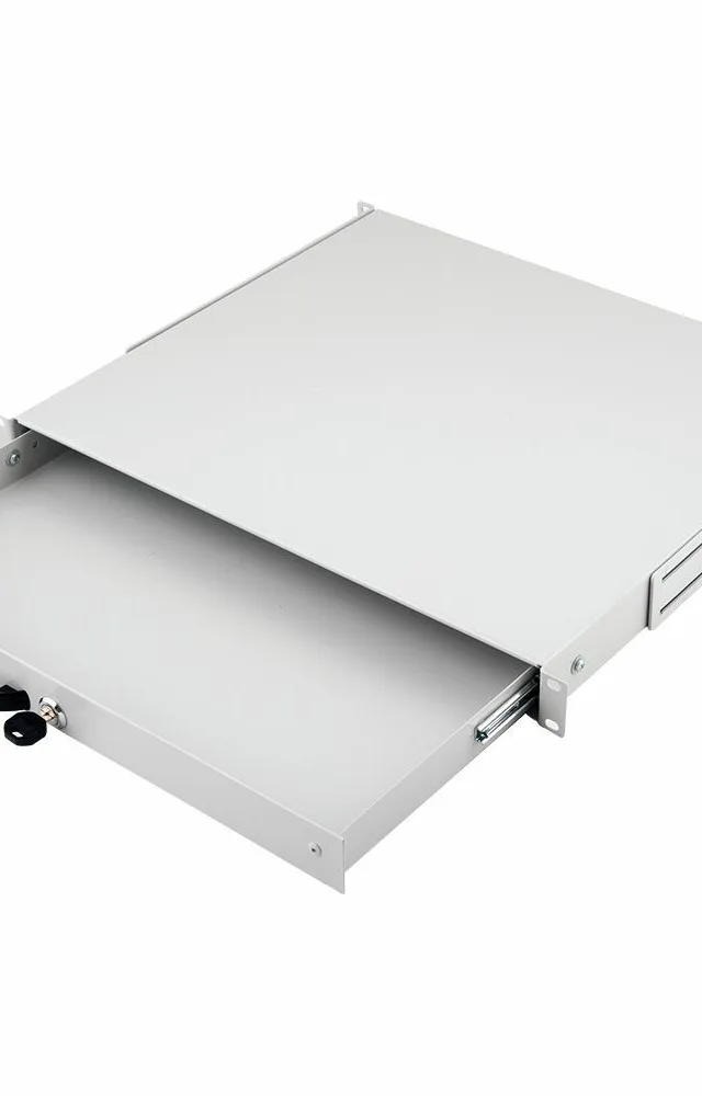 Equip Lockable Drawer 19', 1U, RAL7035 Grey