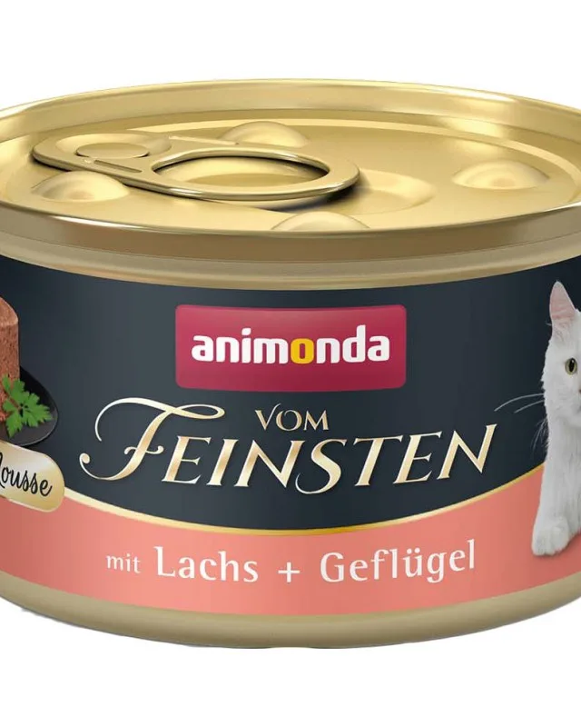 ANIMONDA Vom Feinsten Mousse Salmon And Poultry - Wet Cat Food - 85g
