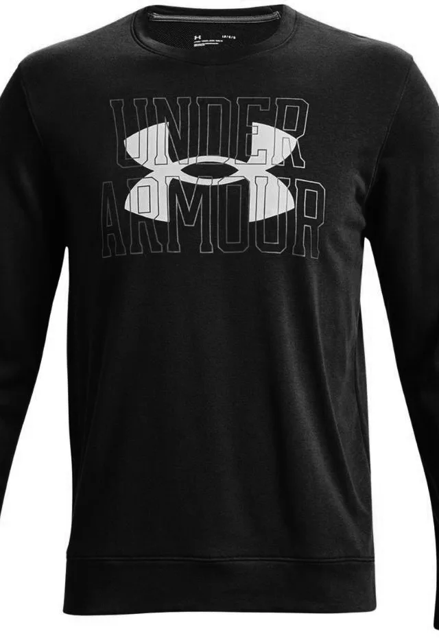 Under Armour UA Rival Terry Logo Crew Men's Sweatshirt black 1370391 001