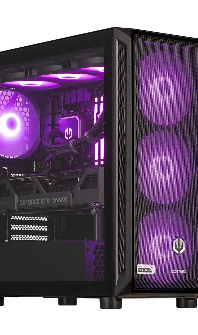 Actina 5901443411901 PC AMD Ryzen™ 9 9900X 32 GB DDR5-SDRAM 2 TB SSD NVIDIA GeForce RTX 5080 Midi Tower Black