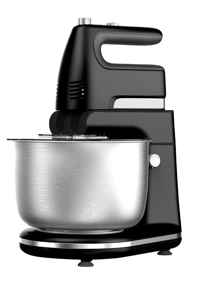 Maestro MR-553 Stand Mixer With Rotating Bowl 600 W Black Steel