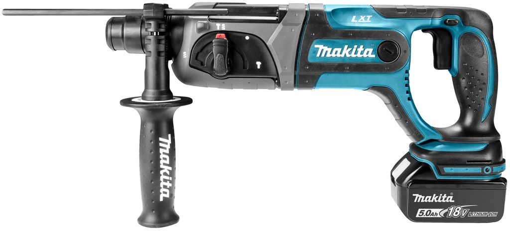 MAKITA ROTARY HAMMER DRILL WITH FORGING OPTION 18V 2J 2 X 5.0Ah DHR241RTJ