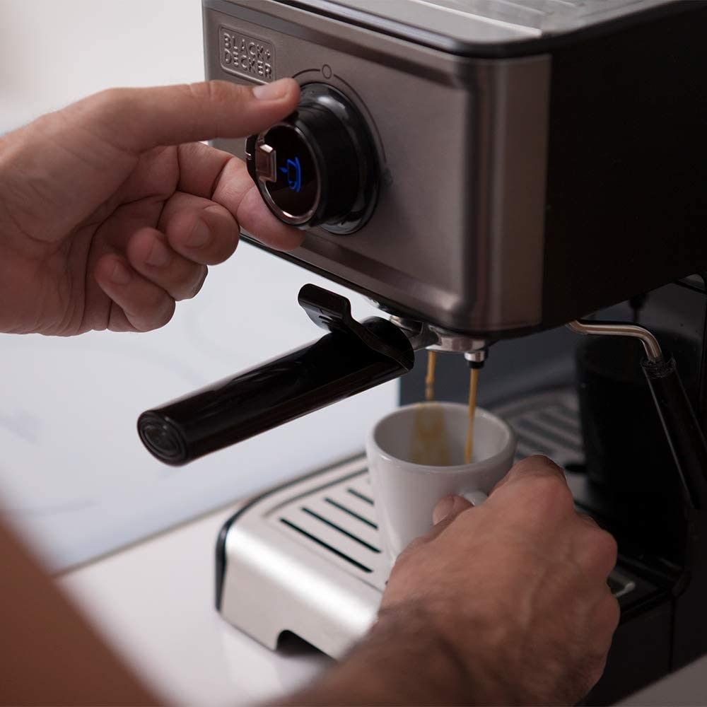 Espresso Coffee Maker Black Decker BXCO1200E (1200W)