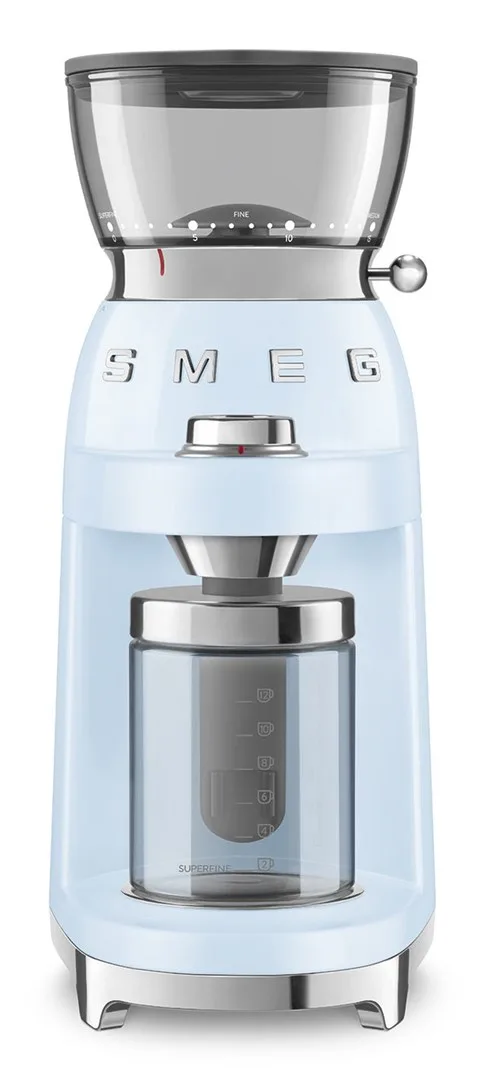 Kaffeemhle CGF03PBEU, 15 Mahlgrade, 240g Bohnenbeh., 150W, Hellblau