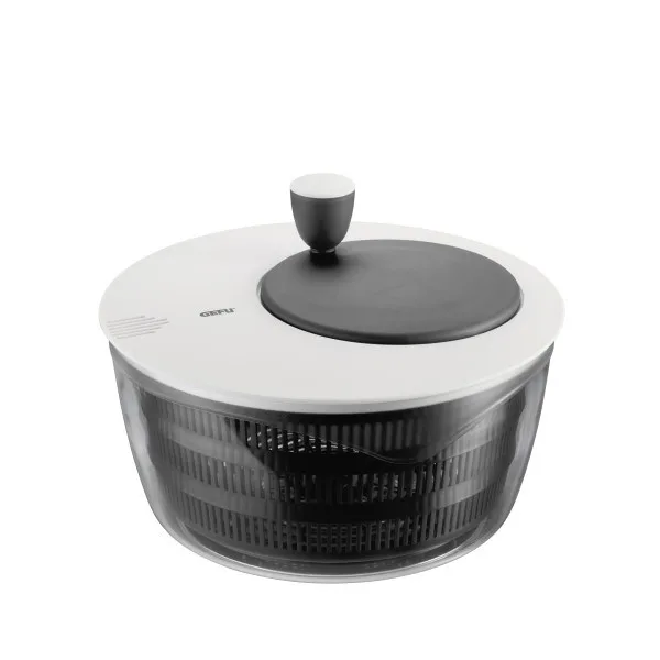 GEFU Rotare Salad Spinner Black White Crank/Handle