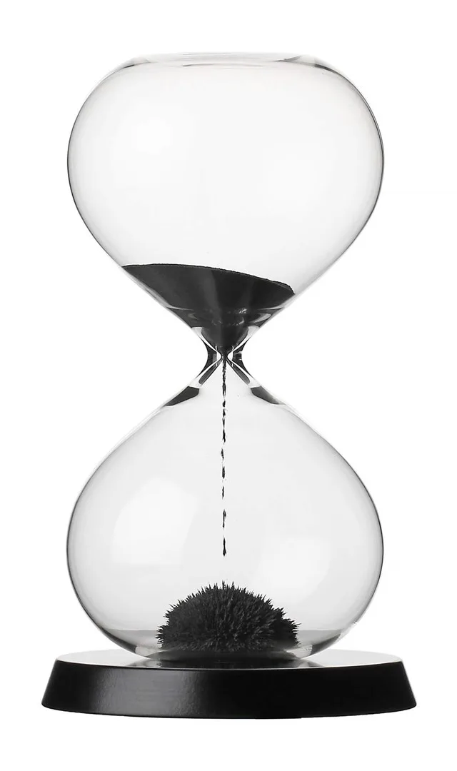 RITUALI DOMESTICI SCORRENDO Hourglass Black 13.5 X 23 Cm