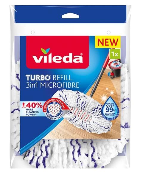 Spin Mop Refill Vileda TURBO 3in1 Microfiber 1 Pc(S)
