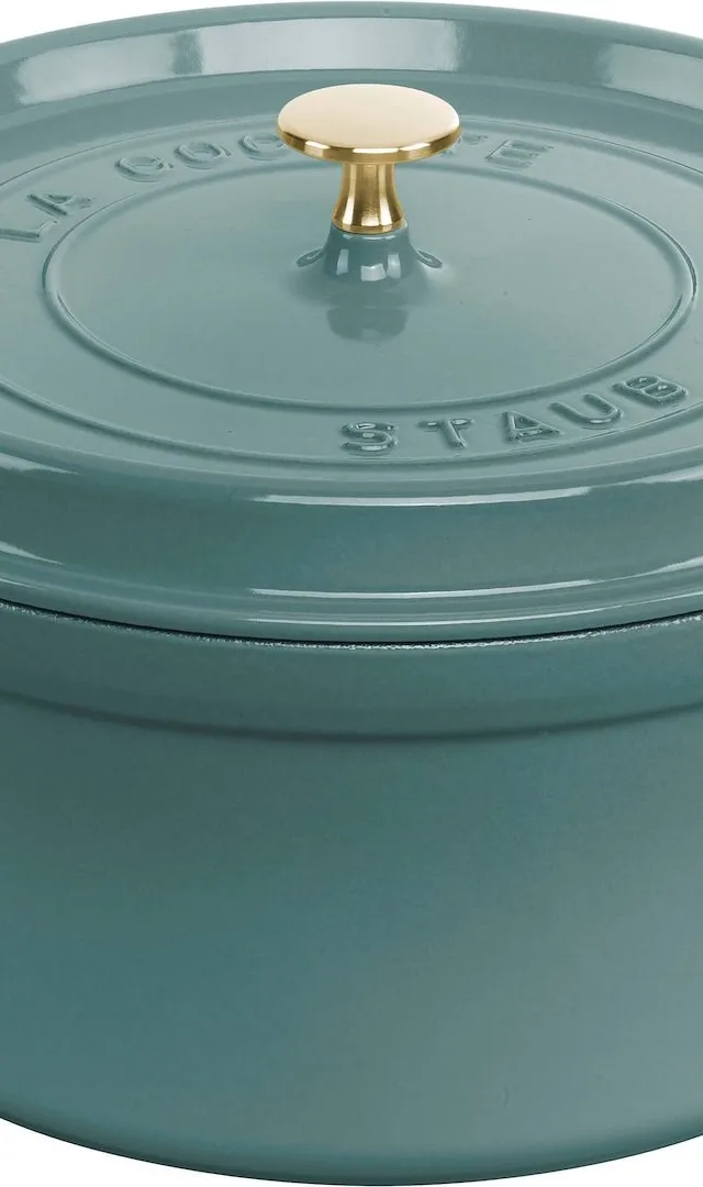 STAUB LA COCOTTE Garnek żeliwny okrągły 2.2 ltr, eukaliptusowy