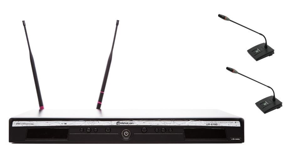 Relacart UR-270D UD-222 (Wireless Set With Two Gooseneck Microphones)