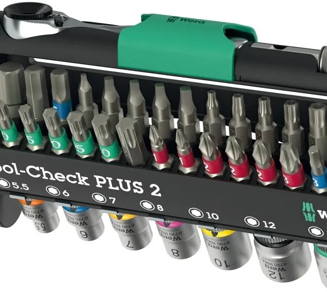 Tool-Check PLUS 2 (Schwarz/Grn, 39-Teilig, Inkl. 1/4" Bit-Ratsche)