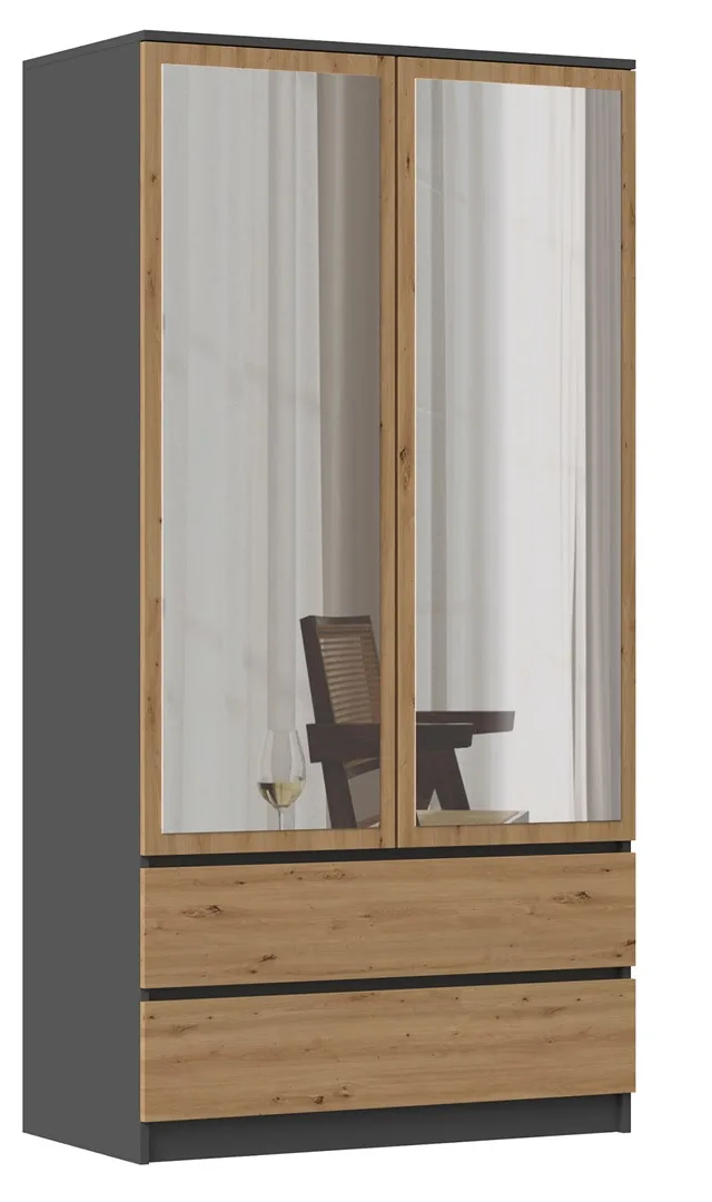 Topeshop SZAFA MALWA AN/AR L bedroom wardrobe/closet 5 shelves 2 door(s)