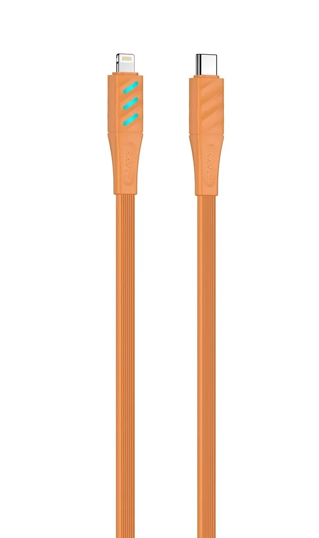 Havit CB6255 - USB charging cable type C to Lightning, 1 m (orange)