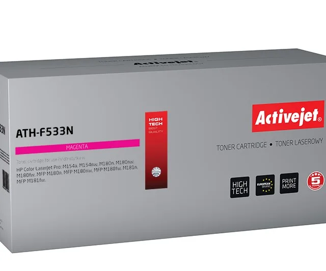Activejet ATH-F533N toner (replacement for HP 205A CF533A; Supreme; 900 pages; magenta)
