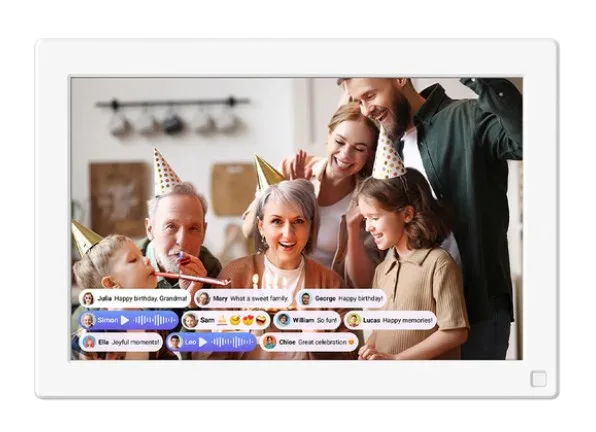 MyFirst Live Digital Photo Frame White 25.6 Cm (10.1 ) Touchscreen Wi-Fi