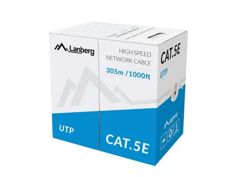 Lanberg LCU5-11CU-0305-S networking cable Grey 305 m Cat5e U/UTP (UTP)