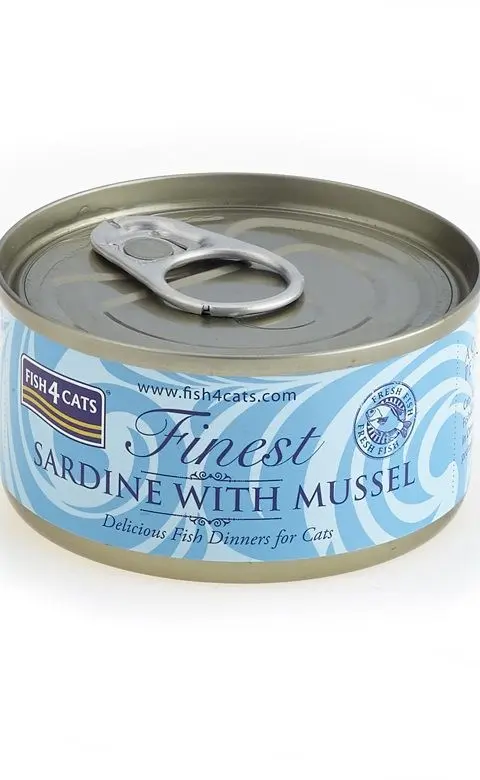 FISH4CATS Sardine With Mussel - Wet Cat Food - 70g
