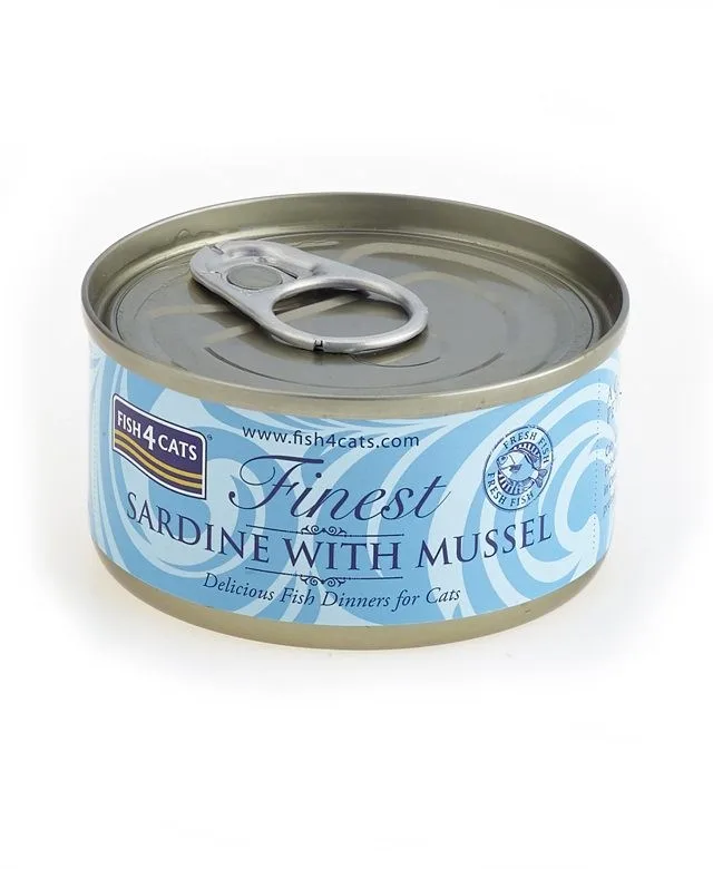 FISH4CATS Sardine With Mussel - Wet Cat Food - 70g