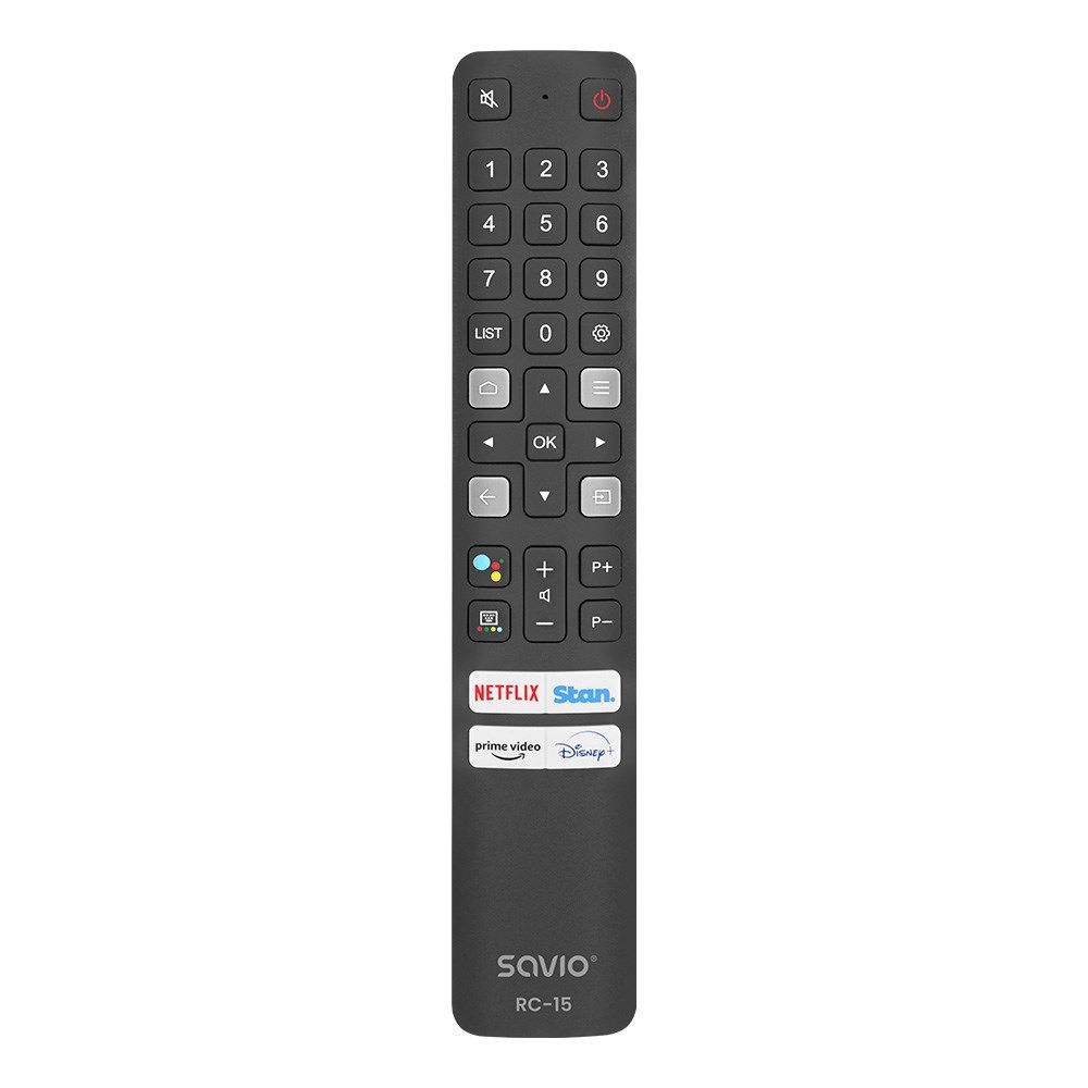 Savio RC-15 Universal /Replacement For TCL SMART TV Remote Control IR Wireless Press Buttons