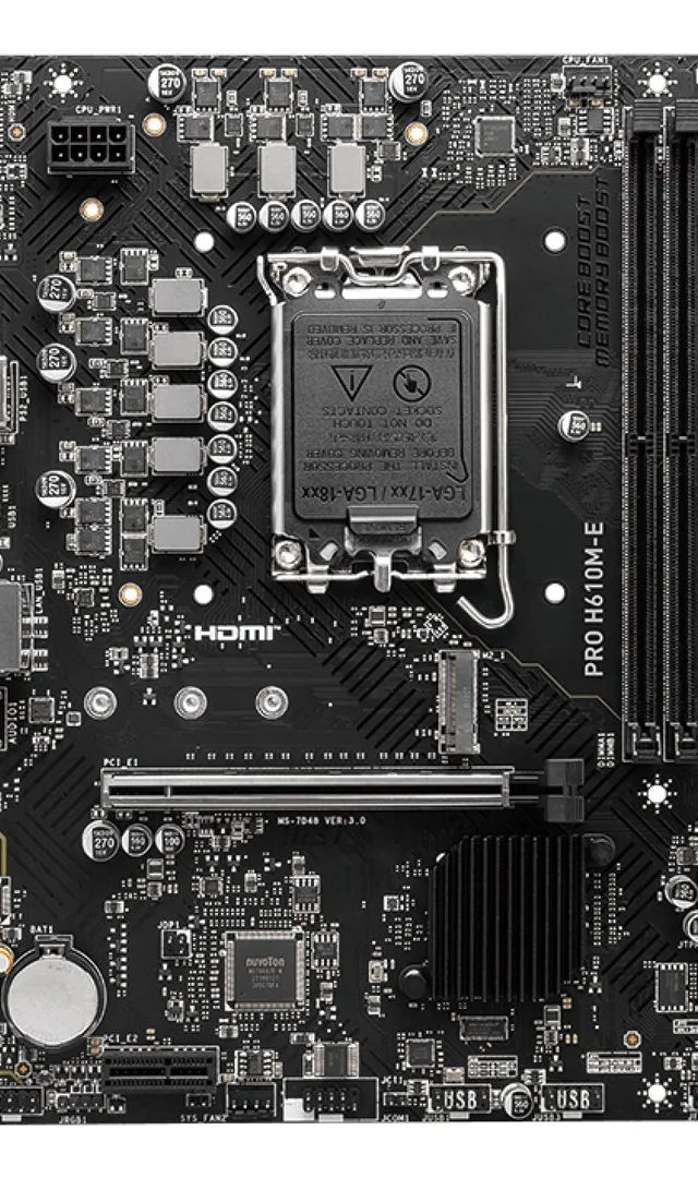 MSI PRO H610M-E motherboard Intel H610 LGA 1700 micro ATX
